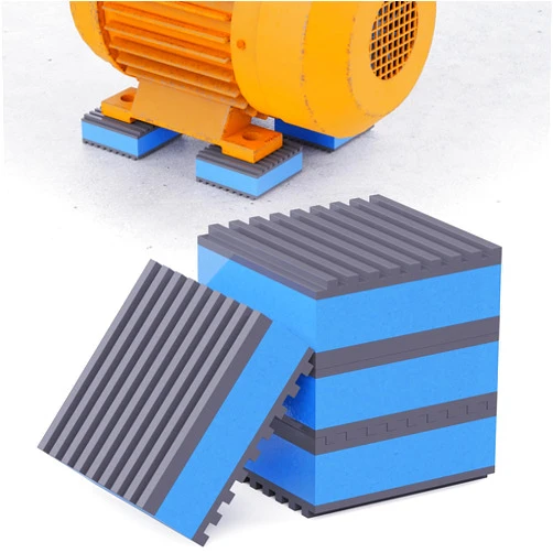Wuno Shop Anti Vibration Isolation Pads, Mechanical Vibration Damping Pads, Air Compressor Rubber Feet for Washing Machine, Sound Shock Absorbing Pads with Tire Smell, Better for Outdoor Use 2