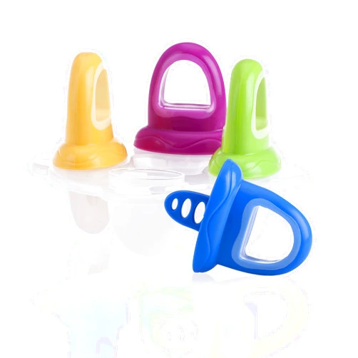 Nuby Garden Fresh Fruitsicle Frozen Pop Tray,Multicolored 1set 4 handle