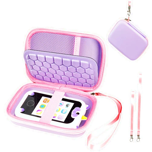 CAIOVSE 2 in 1 Play Phone Case Compatible with Luoba Kids Smart Phone for WEOLULI/for KOKODI/for Luoba/for Kikapabi/for Joozfee Cellphone Smartphone Portable Protective Case Purple (Case Only)