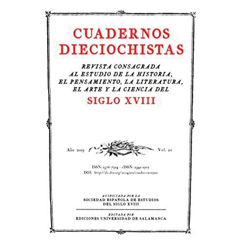 Miguel Ángel Lama (Dir.) Cuadernos dieciochistas: Vol. 20 (2019) (Spanish Edition)