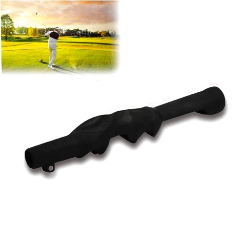 Ufpvsc Golf Grip Training Aid,Golf Swing Training Aid,T Grip Golf,Golf Club Grip RH Practice Aid Golf Swing Trainer Accessories,Golf Swing Wrist Trainer,Strength & Tempo Training for Chipping Hitting(Black)