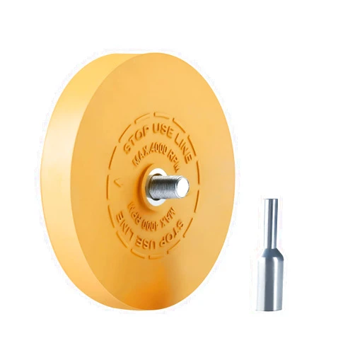 MIDO Professional Abrasive Eraser Wheel Decal Remover Tool Adhesive Remover for Cars with Pad & Adapter Graphics Removal Wheel - 1 Pack