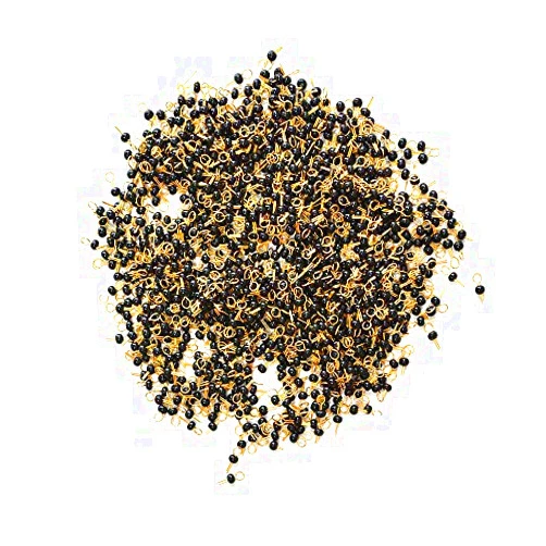Comimark 100Pcs Black Gold Tone Soldering PCB Board Breadboard Test Point Pin