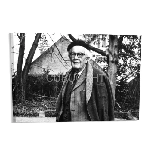 CUBUGHHT Jean Piaget Psychologists Art Posters 6 Canvas Painting Posters And Prints Wall Art for Living Room Bedroom Decor 18x12inch(45x30cm)