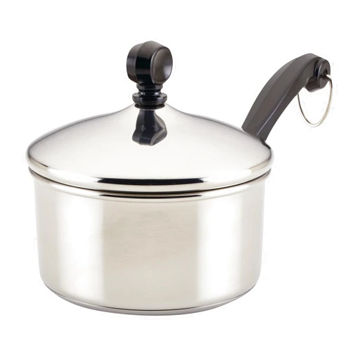 Farberware Classic Stainless Steel Sauce Pan/Saucepan with Lid, 1 Quart, Silver,50000,11.2