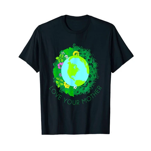 Love Your Mother Earth and Flowers Shirt Cute Earth Day T-Shirt