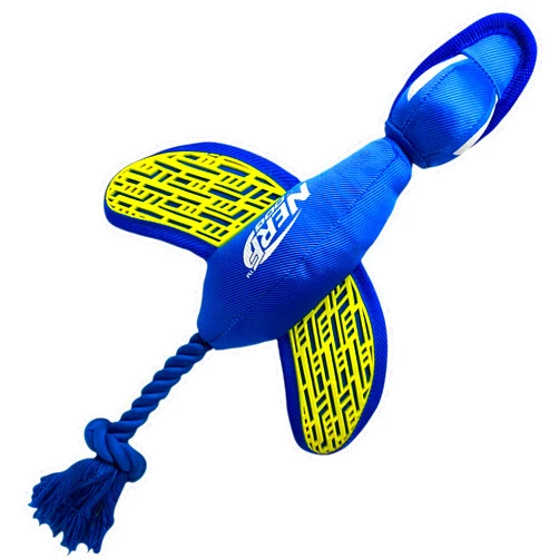 Nerf Dog Large Nylon Launching Duck/Blue/Green