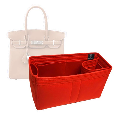Zoomoni Premium Organizer for Birkin, Kelly, Picotin, Evelyn, Garden Party, Lindy, Herbag, Bolide, Toolbox, Victoria, Halzan, and More (Bag Liner,Organiser,Shaper,Insert) (Handmade/20 Colors)