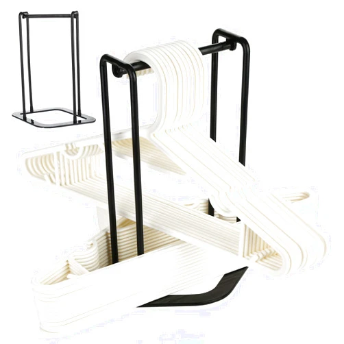 HAKDAY Hanger Storage Rack, Portable Hanger Organizer Rack, Hanger Stacker Hanger Storage Holder Hanger Caddy for Closet Laundry Dry Cleaning Room