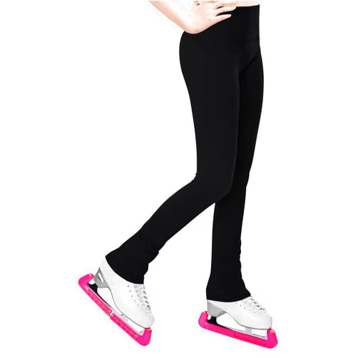 Gnainach Girls Figure Skating Pants Soft Stretch High Waisted Practice Ice Skating Leggings for Kids Teen Workout Training