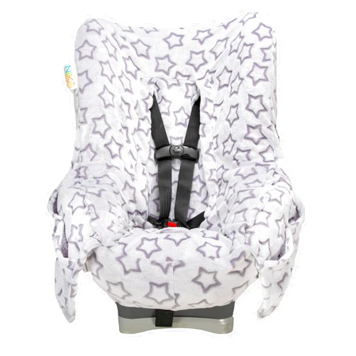 Niko Easy-Wash Children's Car Seat Cover Niko Easy Wash Children's Car Seat Cover & Liner -Minky -Silver Star -Perfect for Winter Weather-Universal Fit -Crash Tested -Waterproof SEAT Bottom -Easy to Clean -Machine Washable