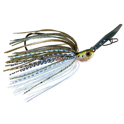Z-man CBJH38-09 Chatterbait Jack Hammer Lure, 5/0 Hook Size, 3/8 oz, Green Pumpkin Shad, Package of 1