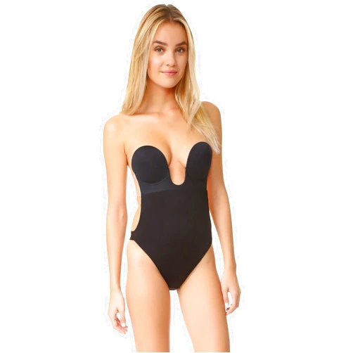 Fashion Forms Women's U Plunge Backless Strapless Bodysuit
