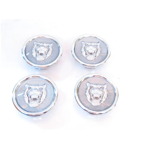 Generic 59mm Grey Background Wheel Hub Cap Emblems Fits XJ6 XJR XK8 XKR XJ8 S-Type X-Type XF XJ & XJS MNA6249GA