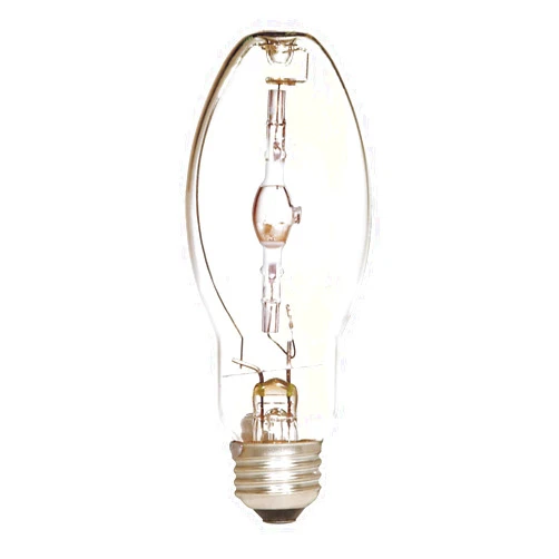 Satco S5854 4200K Clear Pulse Start Universal Mount 50-Watt Medium Base ED17 Metal Halide Lamp