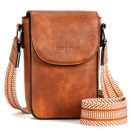 BOSTANTEN Small Crossbody Bags for Women Cell Phone Purse Leather Wallet Handbags with Card Slots