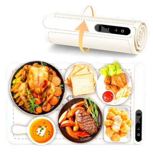 MoKasi Food Warmer Electric Warming Tray: Silicone Electric Heating Tray for Buffets Party