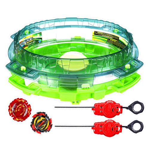 BEYBLADE Burst QuadDrive Interstellar Drop Battle Set, Set Stadium, 2 Battling Tops and 2 Launchers, Toys for 8 Year Old Boys & Girls & Up