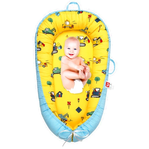 Kabirili Baby Lounger for Newborn Cover，Removable Slipcover Infant Nest-Breathable & Portable Adjustable Cotton Soft Baby Floor Seat - for TravelNewborn Essentials