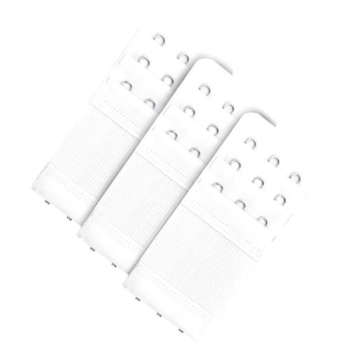Yolev 3 Pieces Women's Bra Extenders Women's Stretchy Bra Extension Strap 3 Hooks 3 Rows Elastic Bra Band Hook