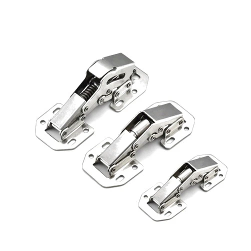 DNAFIMUO Cabinet Door Hinges No-Drilling Hole Cupboard Spring Soft Close Hydraulic Hinge Furniture Hardware with Screws 5Pcs(3 inch)