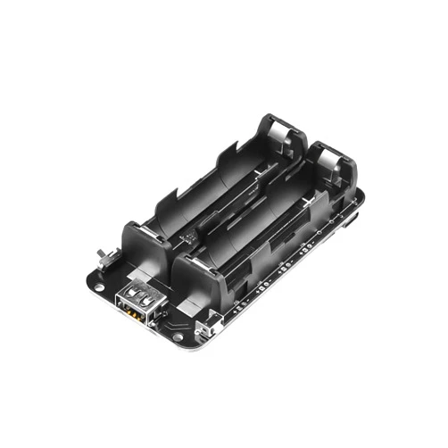 diymore 1865O Battery Holder Double Li-ion V8 Battery Shield Micro USB 5V/3A 3V/1A Power Bank Battery Charging Module for Raspberry Pi and Arduino ESP32 (2 Holders)