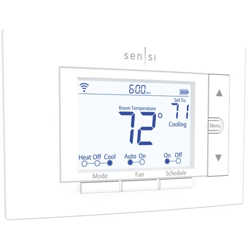 Emerson Sensi Smart Thermostat, 100 Years Of Expertise, Wi-Fi, Data Privacy, Programmable, Easy DIY Install, Works With Alexa, Energy Star Certified, Mobile App, ST55