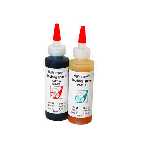 Hireko 24-Hour High-Strength Golf Club Shaft Epoxy, (8-Ounce Kit), Dries Black, for All Steel & Graphite Golf Club Shafts, Extensions, Ferrules, Drivers, Irons, Wedges, Putters, Golf Head Materials