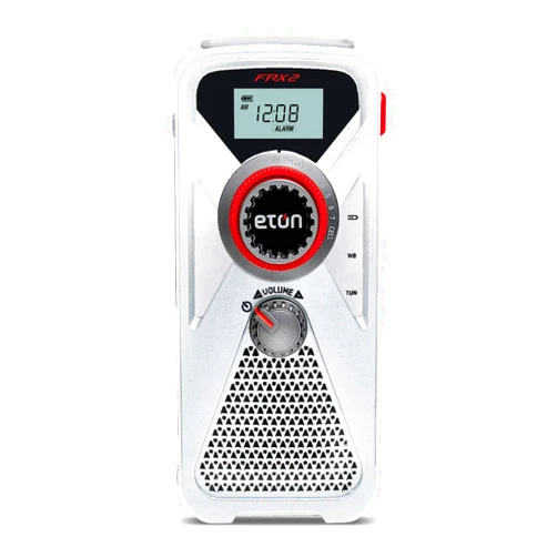 Eton American Red Cross FRX2 Hand Turbine AM/FM/NOAA Weather Radio with USB Smartphone Charger and LED Flashlight