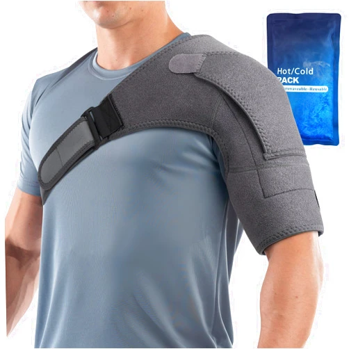 AFDEAL Shoulder Brace for Men & Women, Shoulder Ice Pack Wrap, Shoulder Support Brace Sleeve Wrap, Cool or Heating Pad for Torn Rotator Cuff, Tendonitis, Dislocation