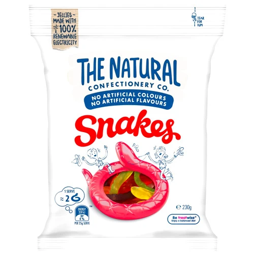 Cadbury The Natural Confectionery Co Snakes 260g bag