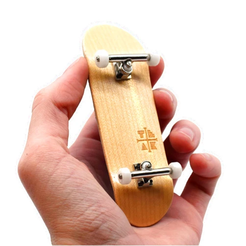 Teak Tuning 32mm Pro Fingerboard Complete - Fully Assembled with Pro Level Components - Pro Shaped Wooden Deck (32x97mm), UltraSpin Bearing Wheels, Prodigy Gen2 Trucks - Real OG Classic Maple