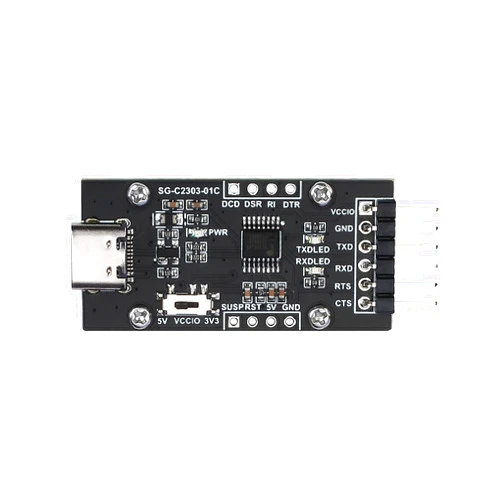 Xicoolee PL2303 USB to UART (TTL) Serial Port Module for Windows Linux MAC OS with Type-C Connector Onboard Power Supply TXD RXD Indicators UART TTL Level Switch Compatible 3.3V/5V Logic Level