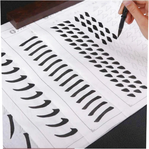 LAVAMI Chinese Calligraphy Copybooks,60pcs Chinese Calligraphy Copybook Ouyang Xun Liu Gongquan Script Basic Stroke Practice