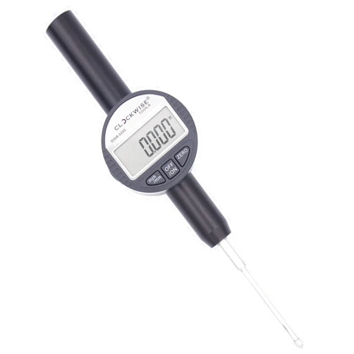 Clockwise Tools Digital Indicator, DIGR-0205 0-2 Inch/50.8 mm, Inch/Metric Conversion
