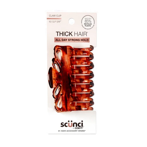 Conair Scunci by Conair claw clips for thick hair - hair accessories for women- claw clip - Tortoise- 1 Count