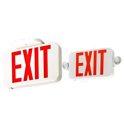 Lithonia Lighting EXRG EL M6 Contractor Select Lighting Basics Thermoplastic LED Exit Light and Lithonia Lighting RD M6 ECRG LED Emergency Light/Exit Combo (Red/Green switchable)