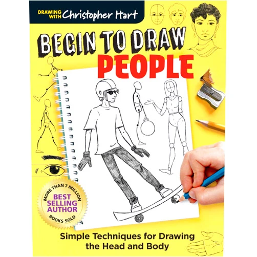Christopher Hart Begin to Draw People: Simple Techniques for Drawing the Head and Body