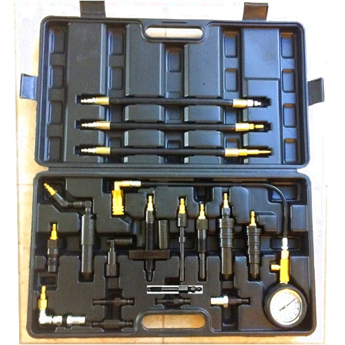PMD Products Diesel Engine Compression Pressure Tester is Compatible with Repair and Replace on GM Duramax Ford Powerstroke Cummins International NAVISTAR Detroit CAT Perkins Engines 1000PSI
