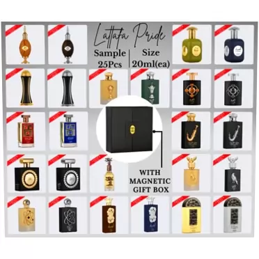 Lattafa Perfumes Discovery Pack Of Lattafa Pride 6Pcs Travel Set-20ml(0.67 oz) Each with Magnetic Gift Box Perfect For Gifting