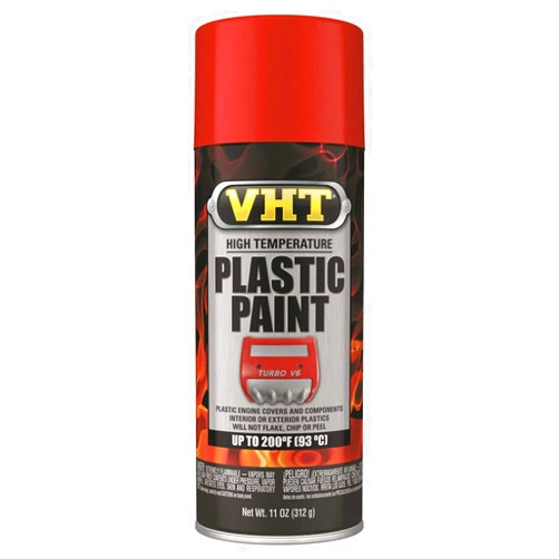 VHT Duplicolor ESP821007 Red High Temperature Plastic Paint, 11. Fluid_Ounces