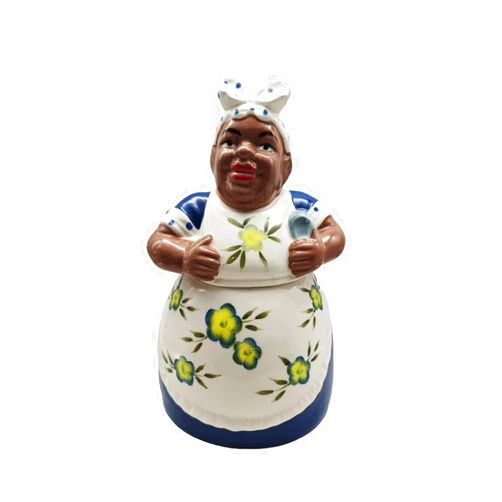 A.C.K. Trading Co. Blue African American Cookie Jar