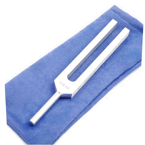 Omnivos 528 hz Tuning Fork for Healing - Precision-Machined Aluminum Alloy - Made in USA - Chakra Healing, Sound Therapy, Reiki, Yoga, Energy Balancing Tools - Tuning Fork Medical Grade.