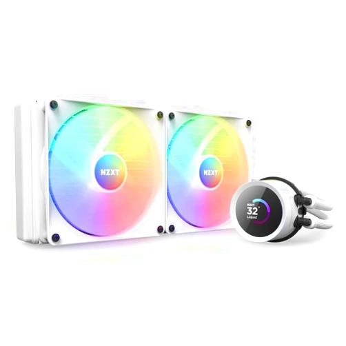NZXT Kraken 280 RGB - RL-KR280-W1 - 280mm AIO CPU Liquid Cooler - Customizable 1.54