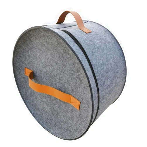 JEFEE Hat Storage Box Travel Hat Box Clothes Box for Women&Men Foldable Storage Box Grey