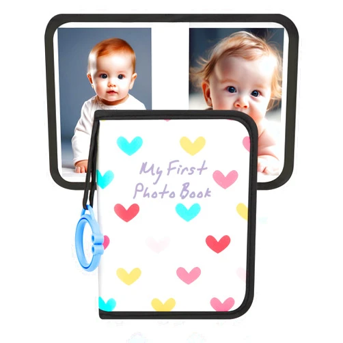 Niselity Baby Photo Book Holds 21 4x6 Photos, My First Photo Book for Baby or Toddlers, Love