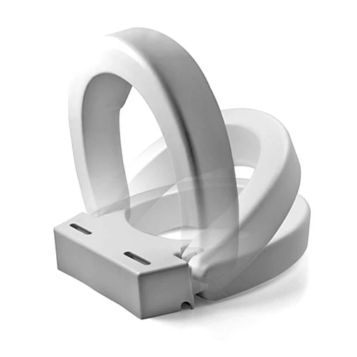 MABIS Maddak Inc. Maddak 72571-1005 Ableware Hinged Elevated Toilet Seat, Elongated, white