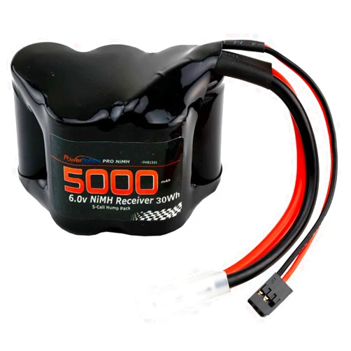 Power Hobbies Powerhobby 6v 5000mAh 5-Cell Hump Receiver NiMH RX Battery Pack 1/5 Scale