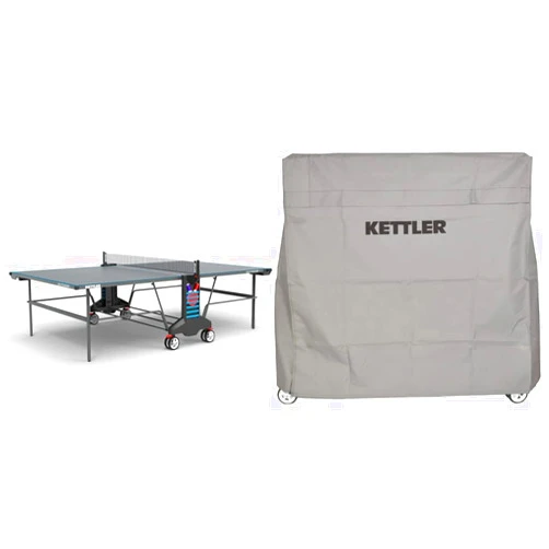 KETTLER Outdoor 4 Table Tennis Table with 2-Player Set