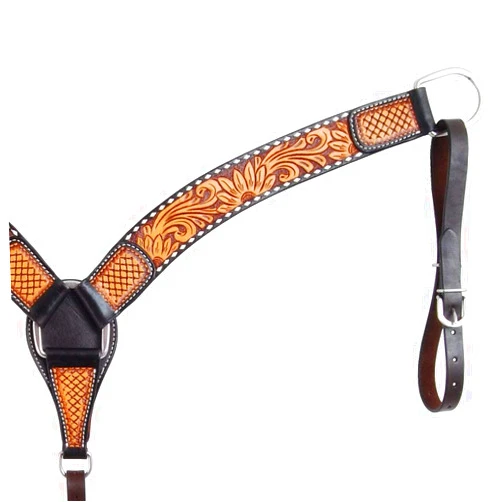 Rafter T Ranch Company Tooled Sunflower Breast Collar N/A N/A